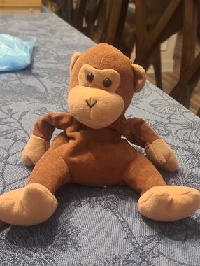 Monkey Plush with Bean Base